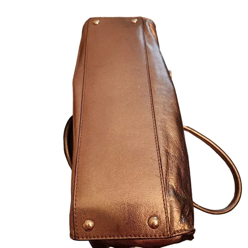 Metallic Silver Michael Kors Shoulder bag